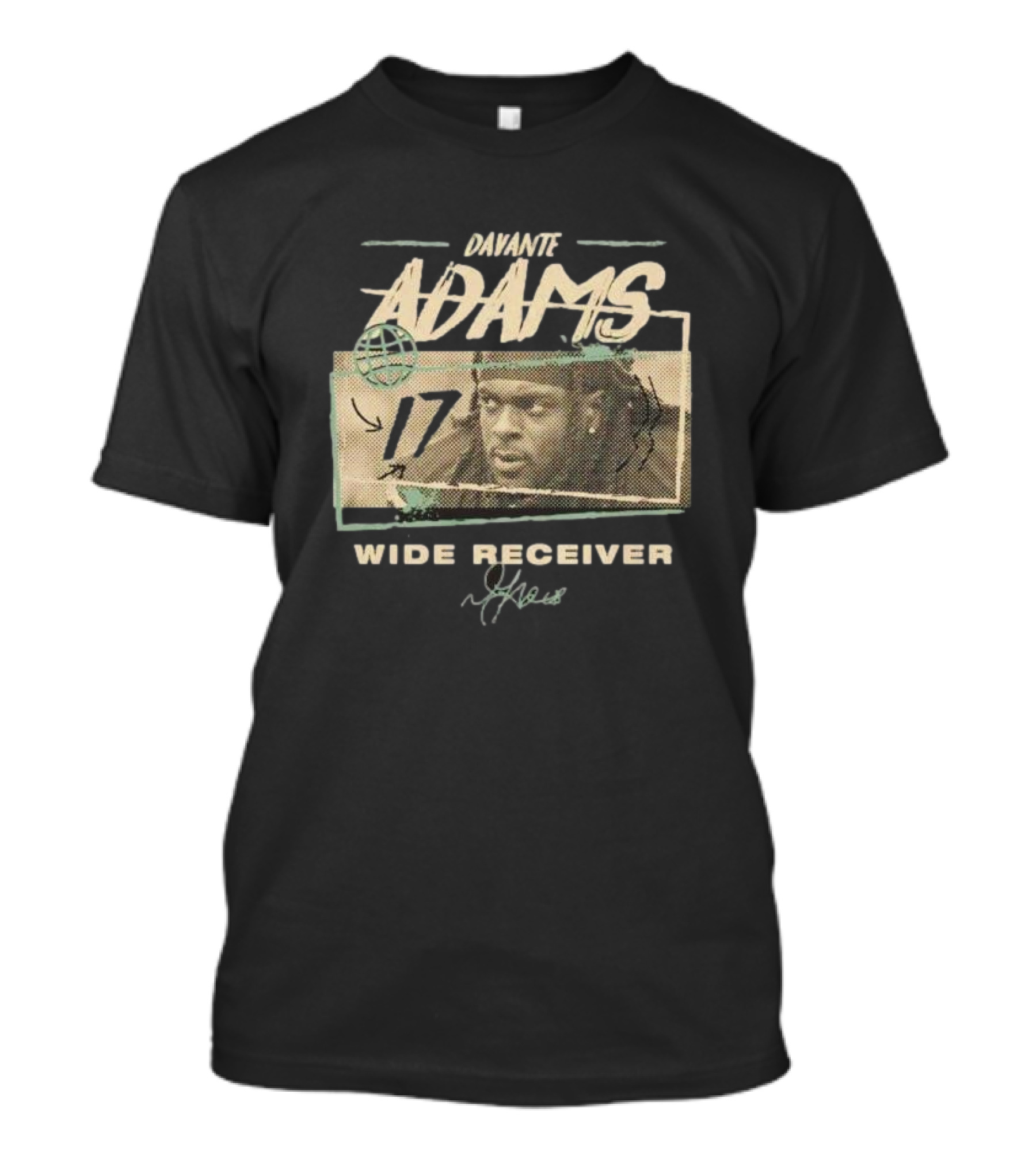 Davante Adams 17 Wide Receiver Signature T-Shirt