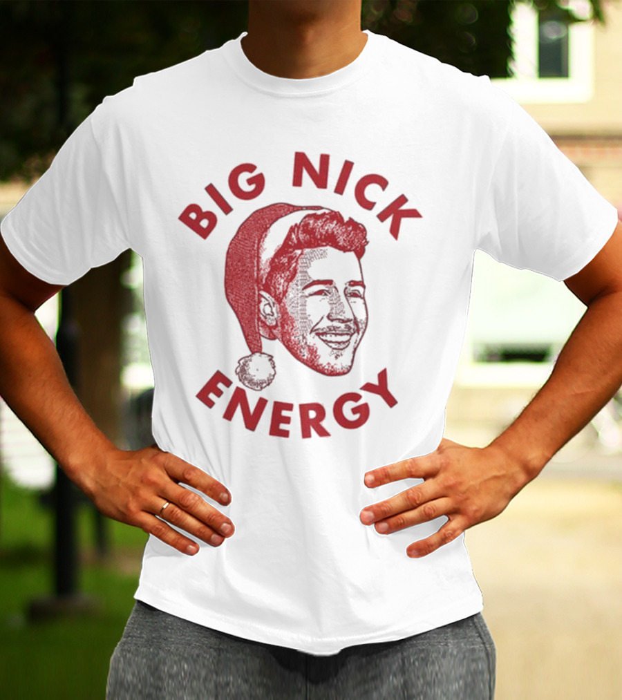 Big Nick Energy Jonas Brothers Christmas Santa Hat T-Shirt
