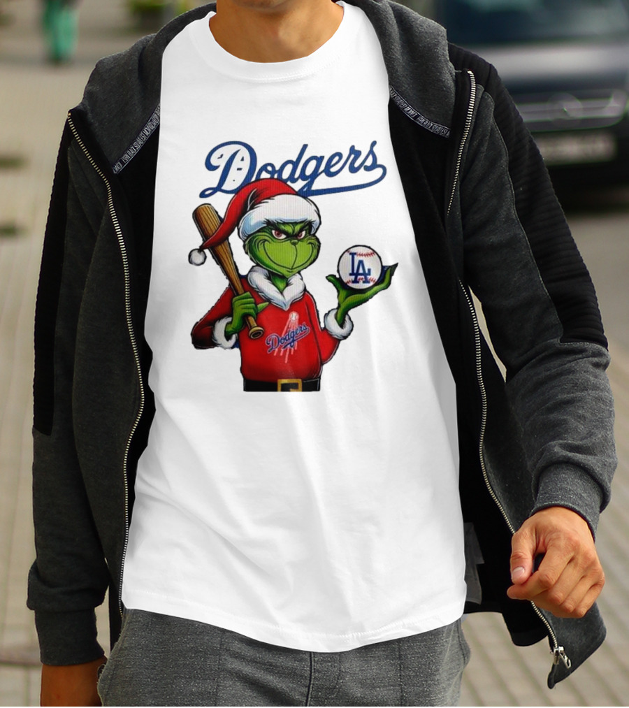 Dodgers MLB Los Angeles The Grinch Grinchmas Christmas T-Shirt