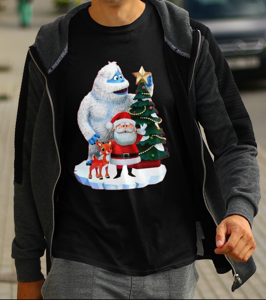 Bumble Rudolph Santa Christmas Tree Exclusive Rudolph The Red Nosed Reindeer T-Shirt