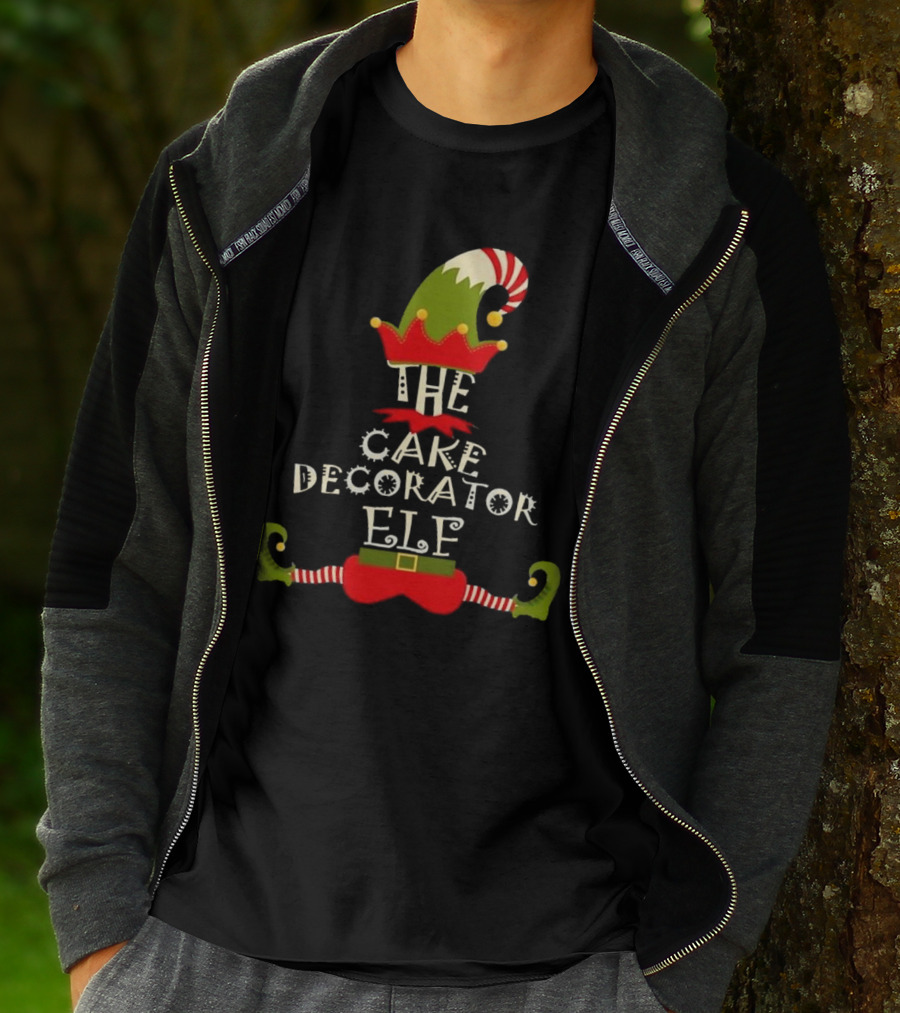 The Cake Decorator Elf Christmas Holiday T-Shirt