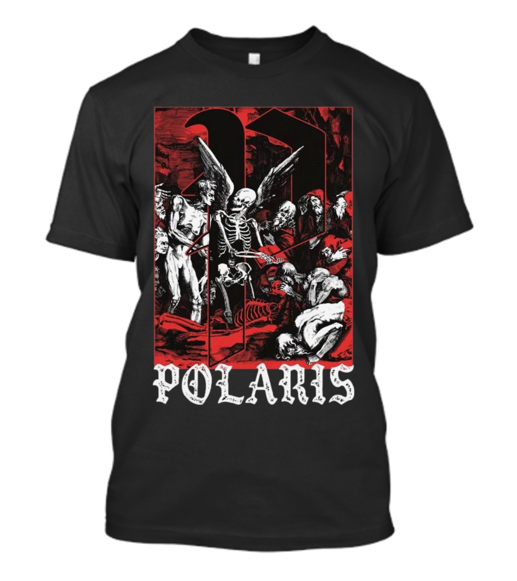 Down Right Merch Polaris Skeleton Scene T-Shirt