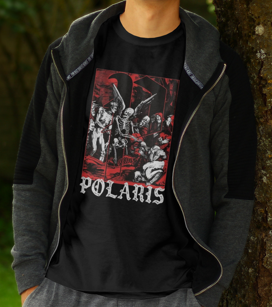 Down Right Merch Polaris Skeleton Scene T-Shirt