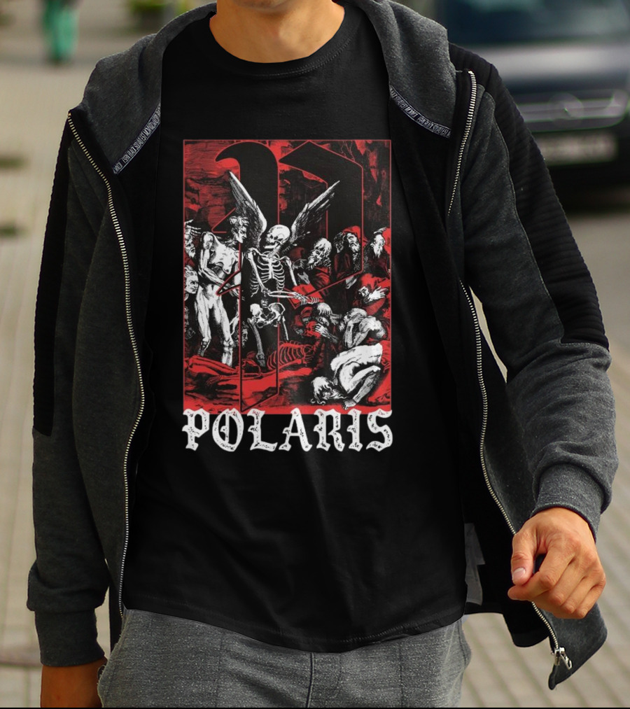Down Right Merch Polaris Skeleton Scene T-Shirt