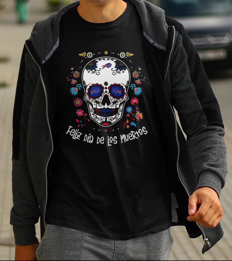 Buffalo Bills Feliz Dia De Los Muertos T-Shirt