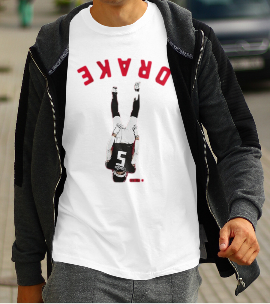Drake London Upside Down Jersey Number Five T-Shirt