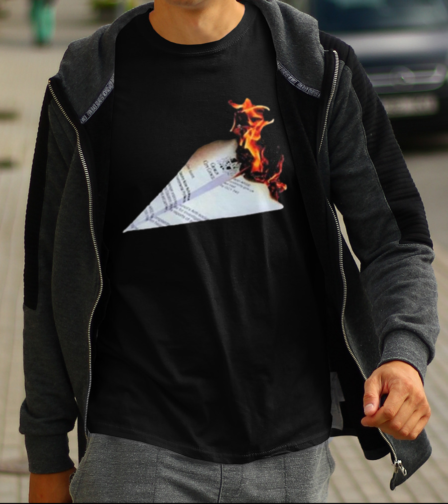 Lovejoy Band Burning Paper Plane Nuisance T-Shirt