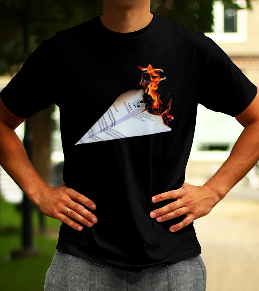 Lovejoy Band Burning Paper Plane Nuisance T-Shirt