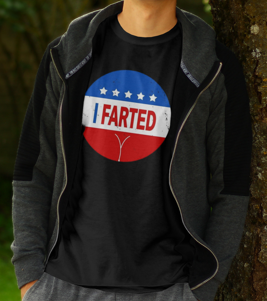 I Farted Political I Voted Star Red White Blue T-Shirt