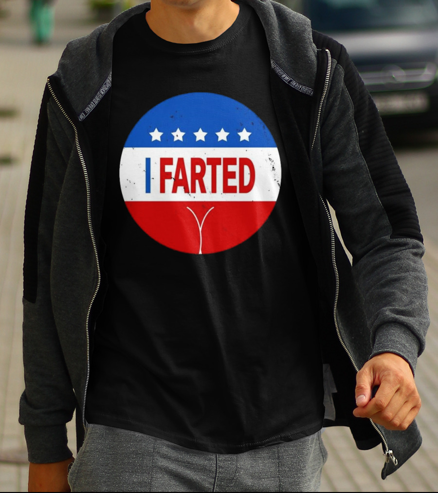 I Farted Political I Voted Star Red White Blue T-Shirt