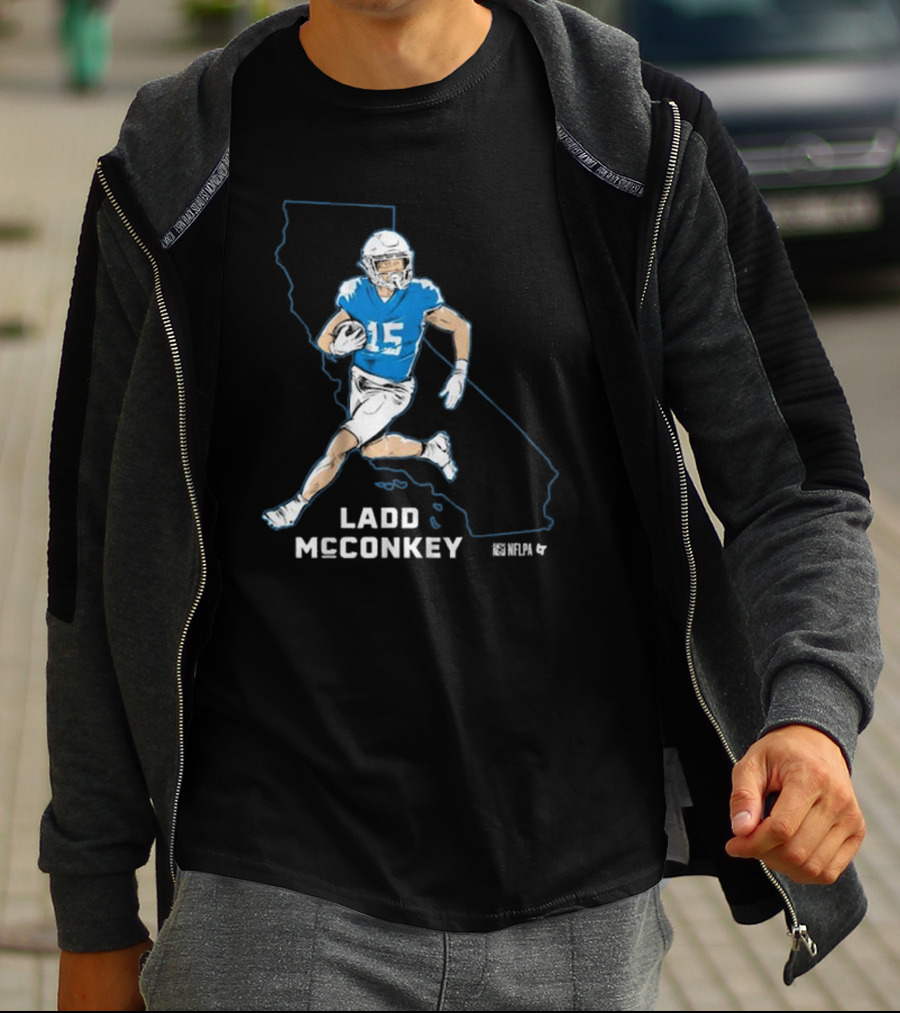 Ladd McConkey NFLPA California Football Star T-Shirt