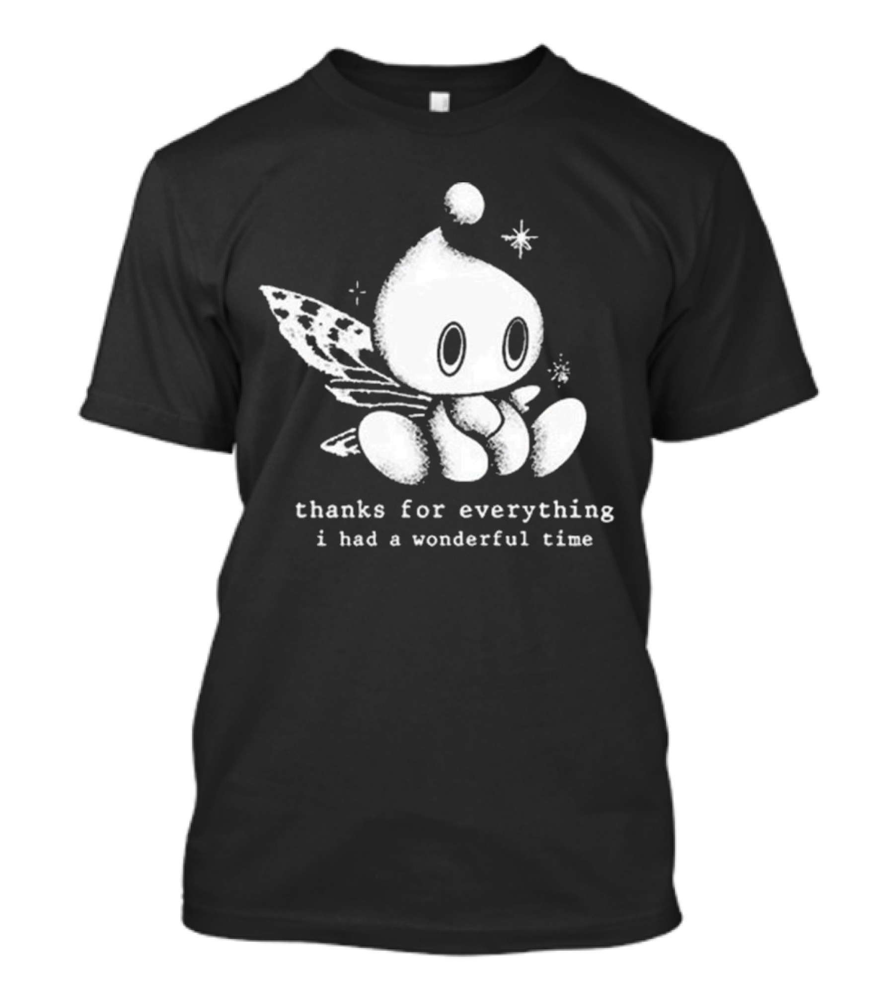 Thanks For Everything I Had A Wonderful Time Chao Fairy Character With Sparkles T-Shirt