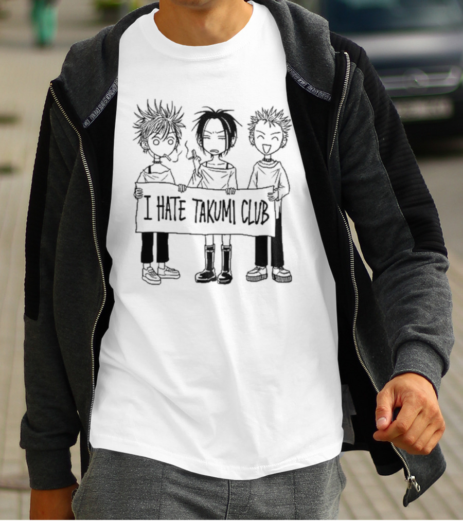 I Hate Takumi Club Character Group Yazawadisciple Manga T-Shirt