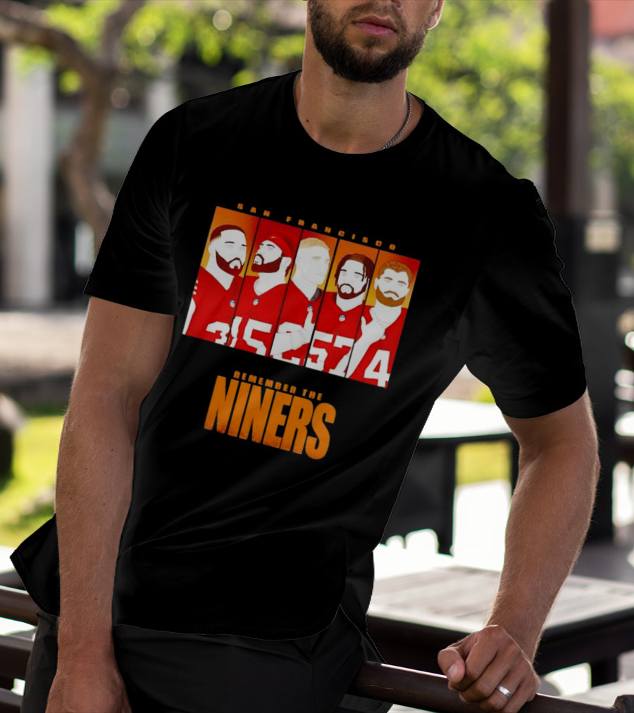 San Francisco 49ers Remember The Niners Players Red Jerseys T-Shirt