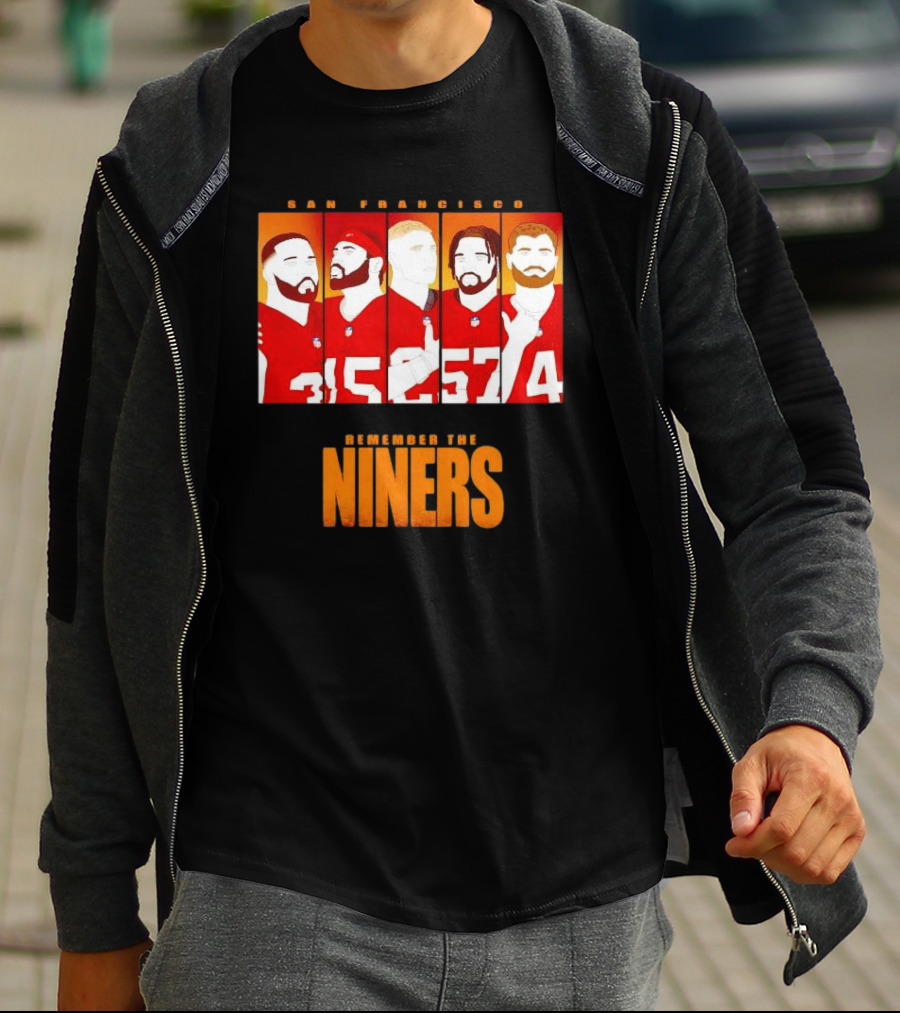 San Francisco 49ers Remember The Niners Players Red Jerseys T-Shirt