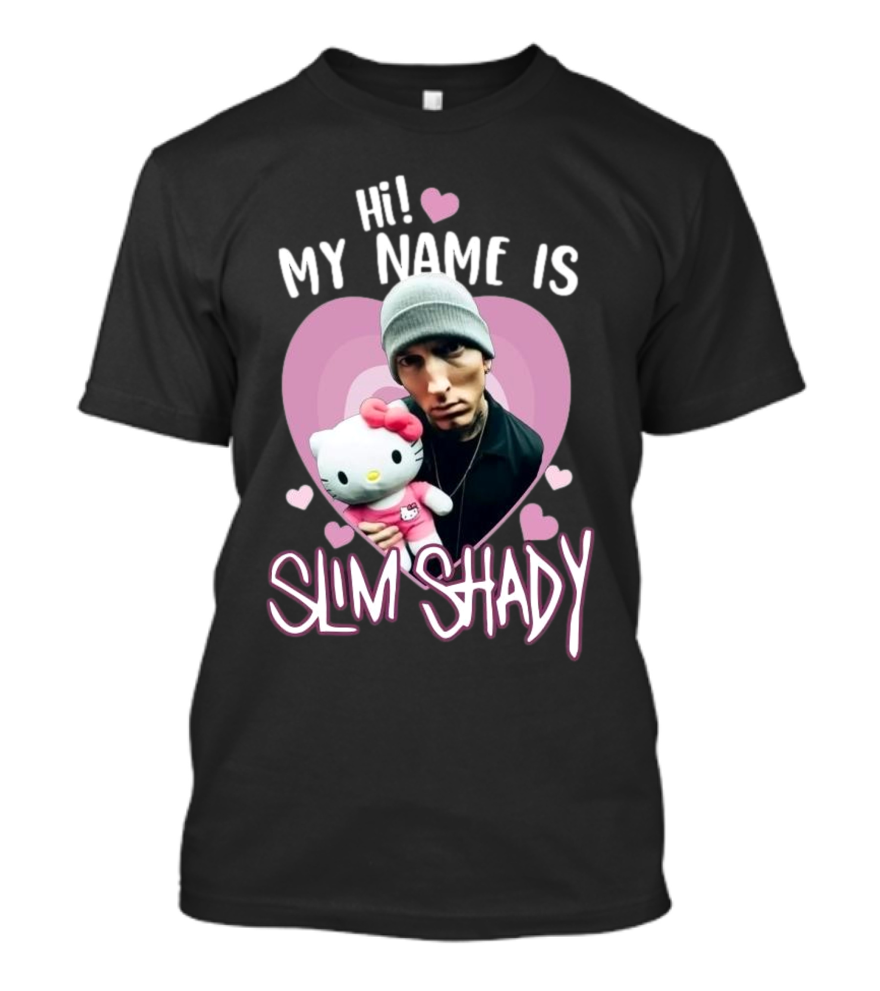 Hi My Name Is Slim Shady Eminem Hello Kitty T-Shirt