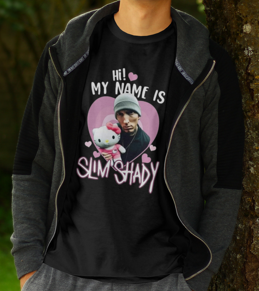 Hi My Name Is Slim Shady Eminem Hello Kitty T-Shirt
