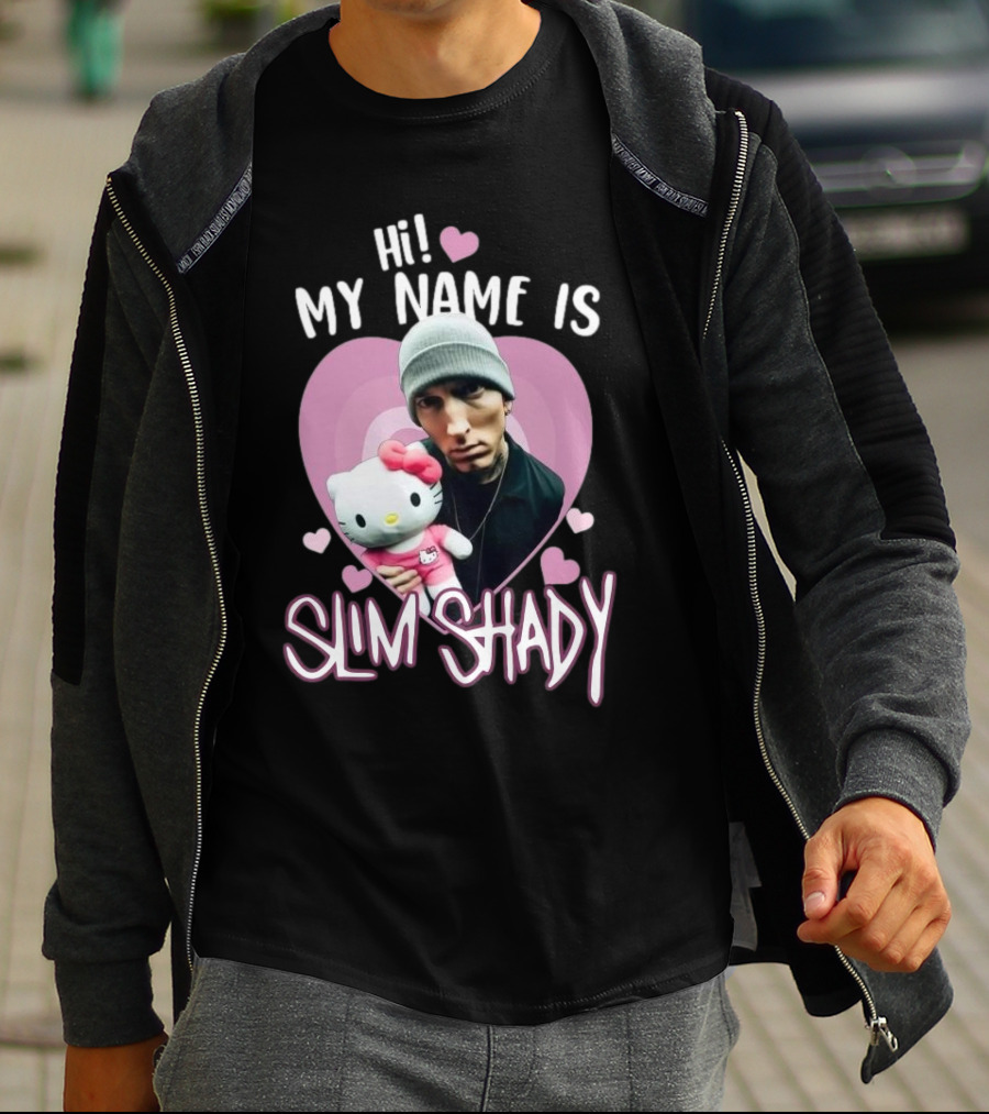 Hi My Name Is Slim Shady Eminem Hello Kitty T-Shirt