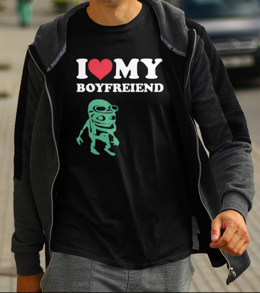 I Love My Boyfriend Crazy Frog Joey Valence T-Shirt