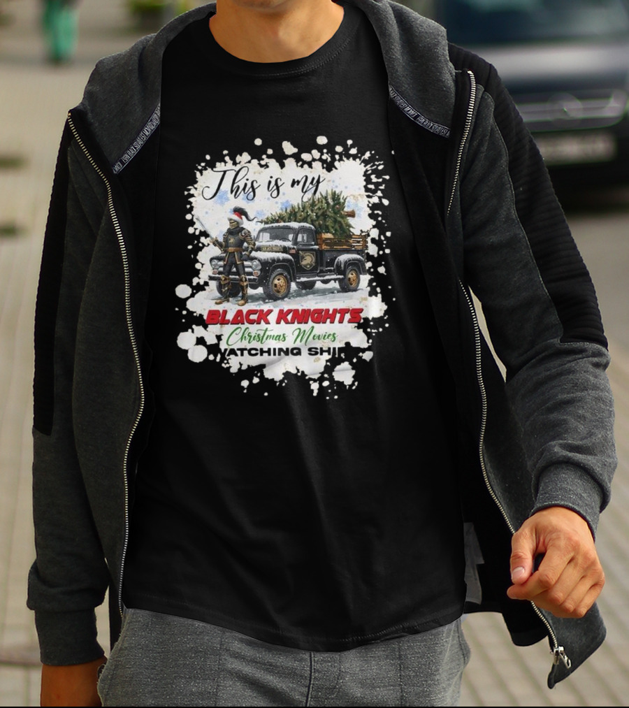 This Is My Black Knights Christmas Movies Watching T-Shirt