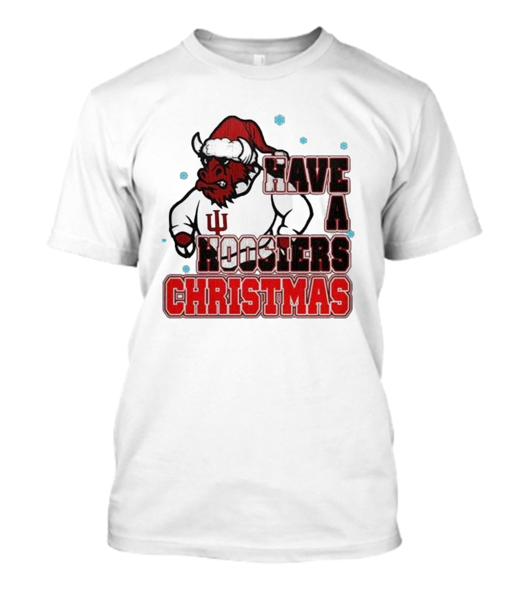 Indiana Hoosiers Santa Mascot Have A Hoosiers Christmas T-Shirt