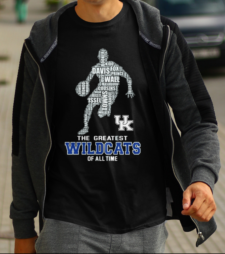 The Greatest Wildcats Of All Time UK Basketball Legends Davis Wall Cousins T-Shirt