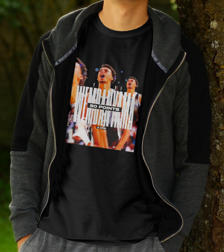 Victor Wembanyama Spurs 50 Points 8 PM T-Shirt
