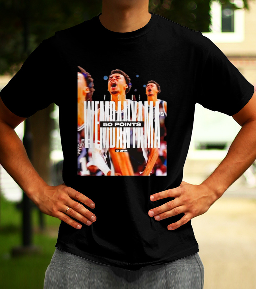 Victor Wembanyama Spurs 50 Points 8 PM T-Shirt