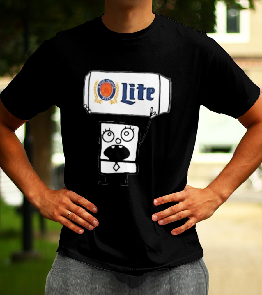 Doodlebob Miller Lite Beer T-Shirt