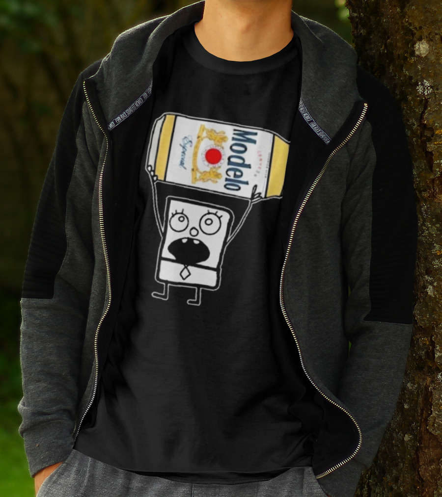Doodlebob Lifting Modelo Especial Beer Can T-Shirt