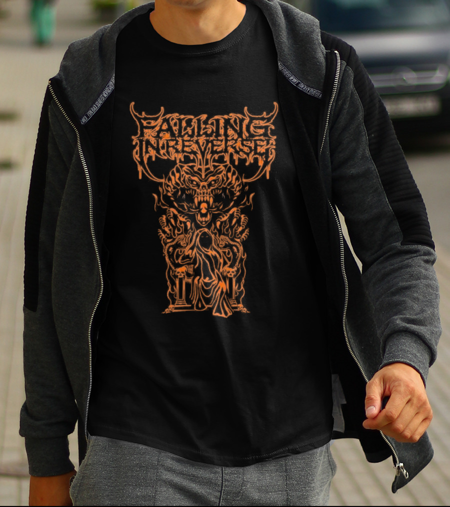 Falling In Reverse Titans Demonic Orange T-Shirt