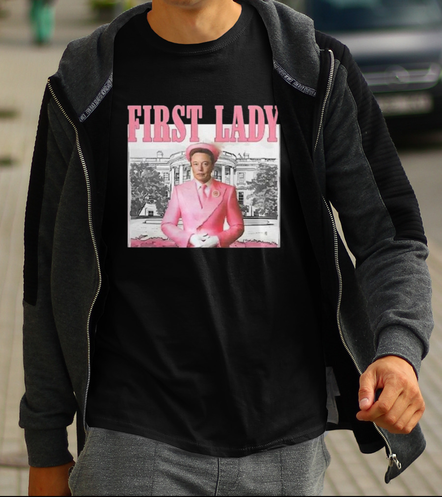 First Lady Elonia Musk Pink Suit White House T-Shirt