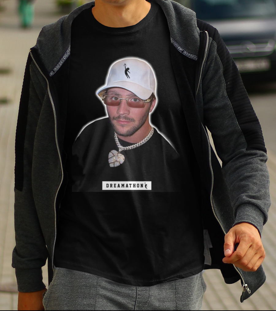 Josh Allen Dreamathon White Cap And Chain T-Shirt