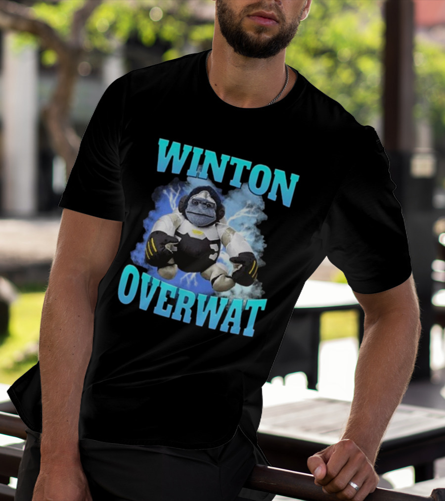 Winton Overwat Winston Overwatch Funny Meme T-Shirt