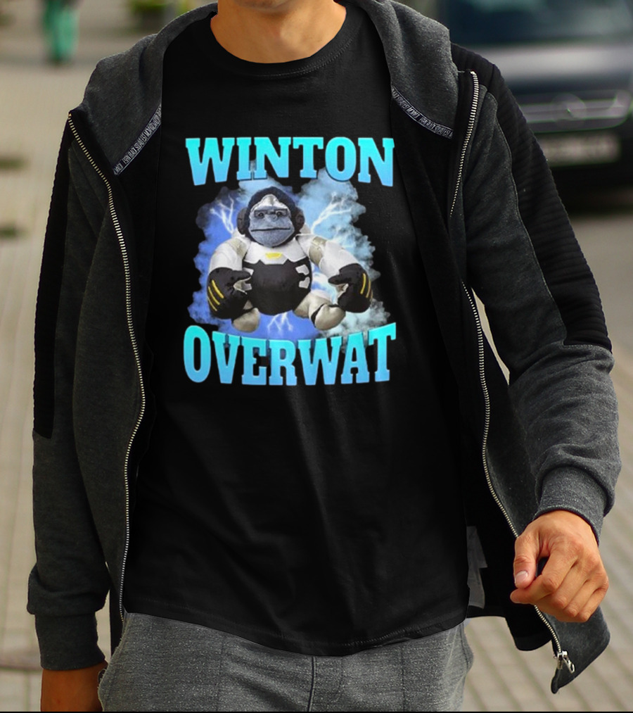 Winton Overwat Winston Overwatch Funny Meme T-Shirt