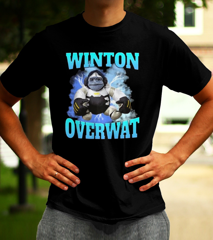 Winton Overwat Winston Overwatch Funny Meme T-Shirt