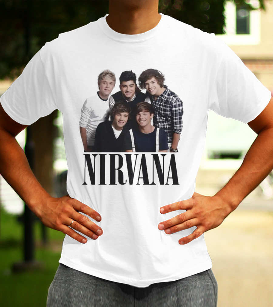 Nirvana One Direction Mashup Fan Shirt Image T-Shirt