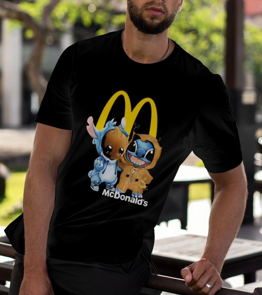 Groot Stitch McDonald’s Crossover T-Shirt