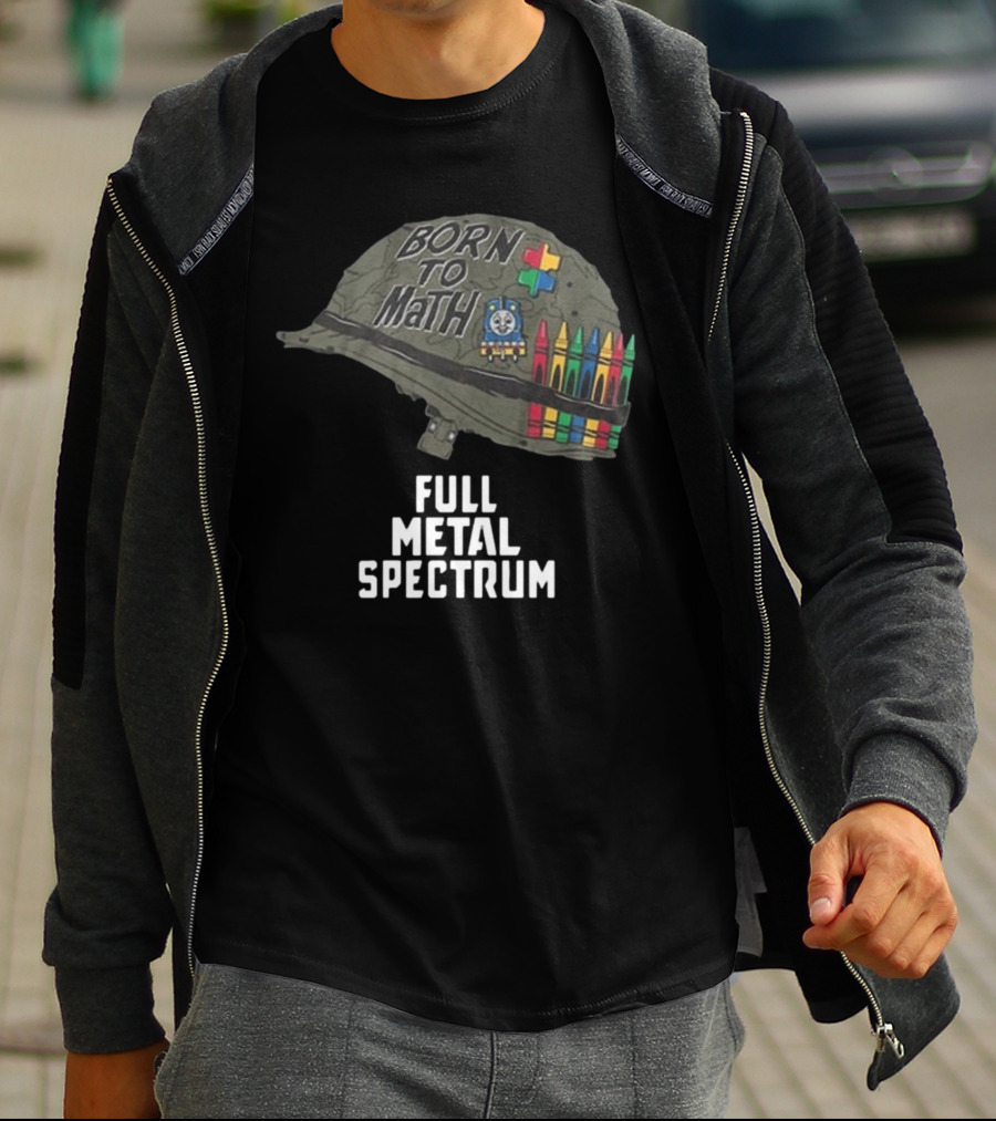 Born To Math Full Metal Spectrum Helmet Unsubscribe Podcast T-Shirt