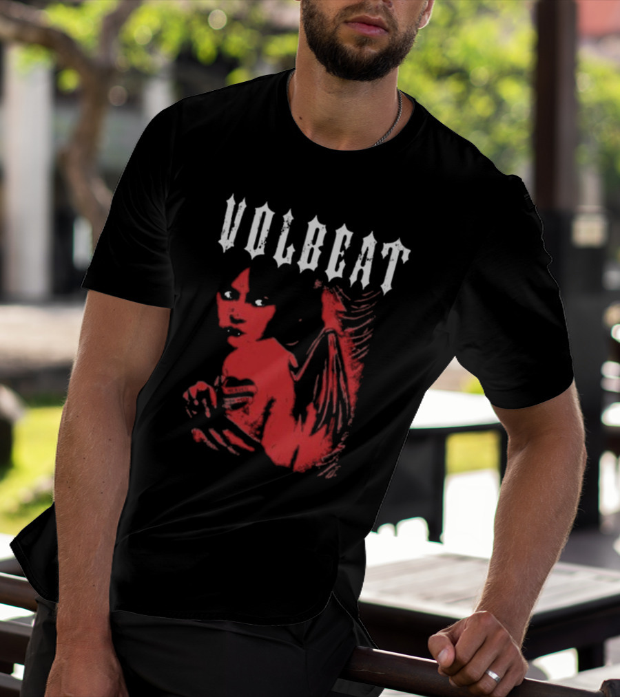 Volbeat Heaven Nor Hell Red Angel T-Shirt