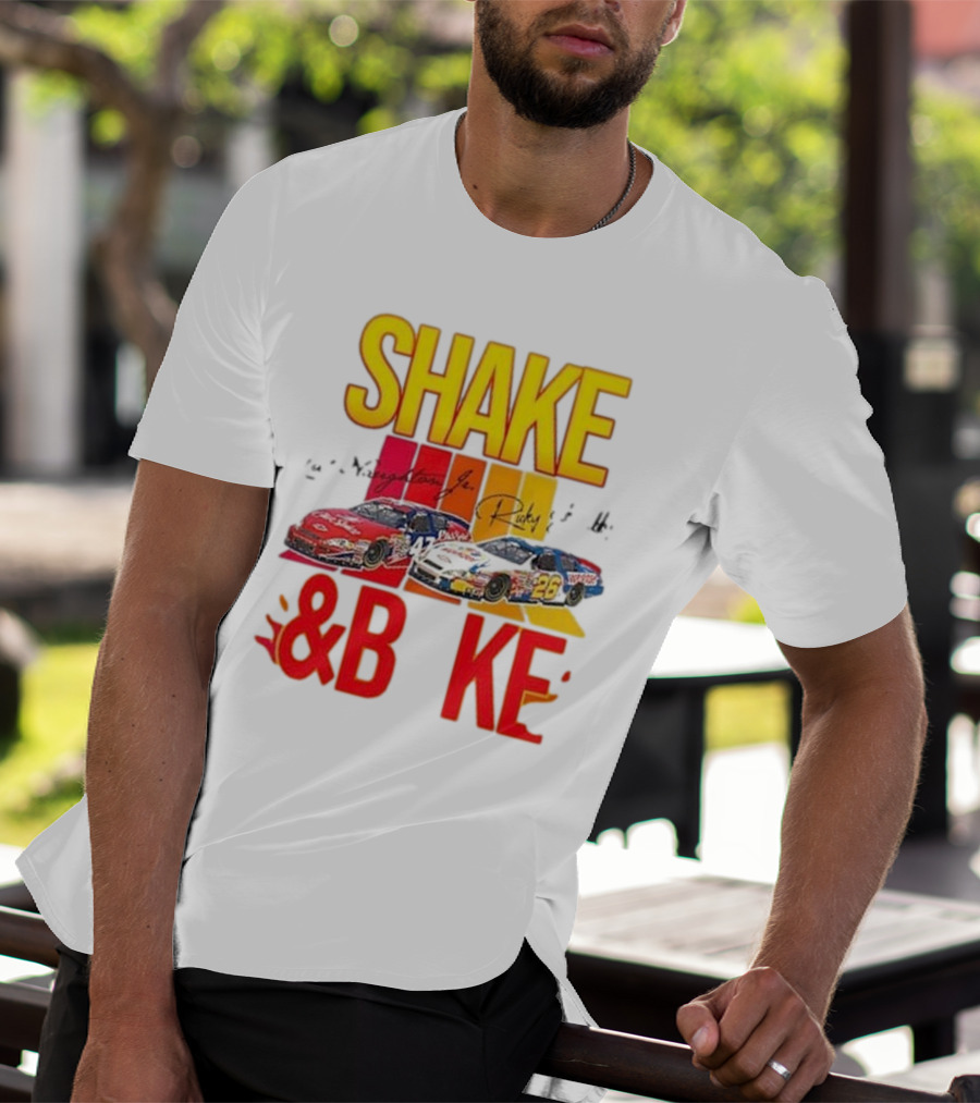 SHAKE And BAKE NASCAR Racing Talladega Nights Ricky Bobby T-Shirt