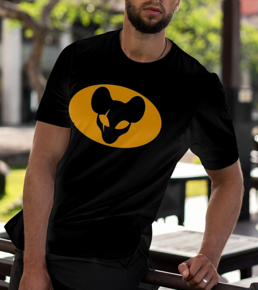 Mythical Sausage Ratman Bat-Inspired Emblem T-Shirt
