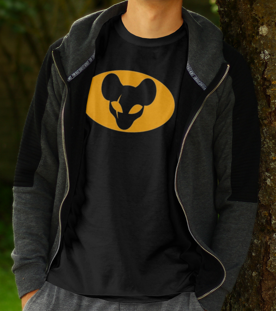 Mythical Sausage Ratman Bat-Inspired Emblem T-Shirt
