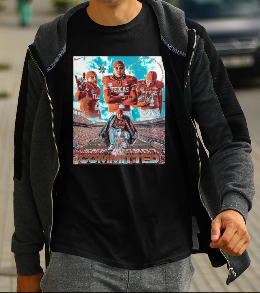 Texas Longhorns Graceson Littleton Committed Football T-Shirt