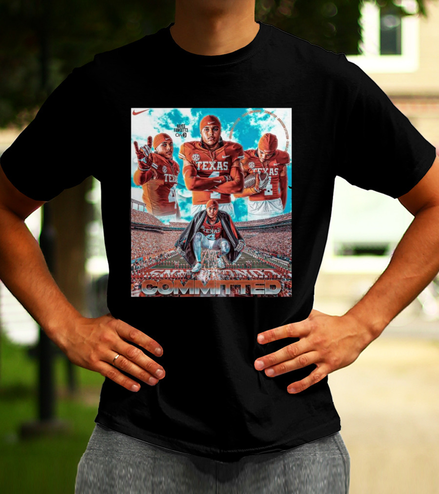 Texas Longhorns Graceson Littleton Committed Football T-Shirt