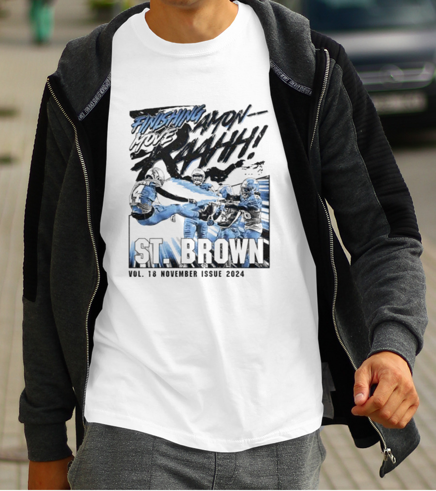 FINISHING MOVE AMON-R-AAHHH ST. BROWN VOL. 18 NOVEMBER ISSUE T-Shirt