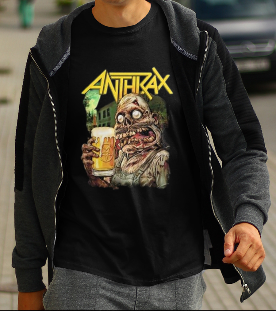 Anthrax Zombie Oktoberfest Beer Mug Brew Monster T-Shirt