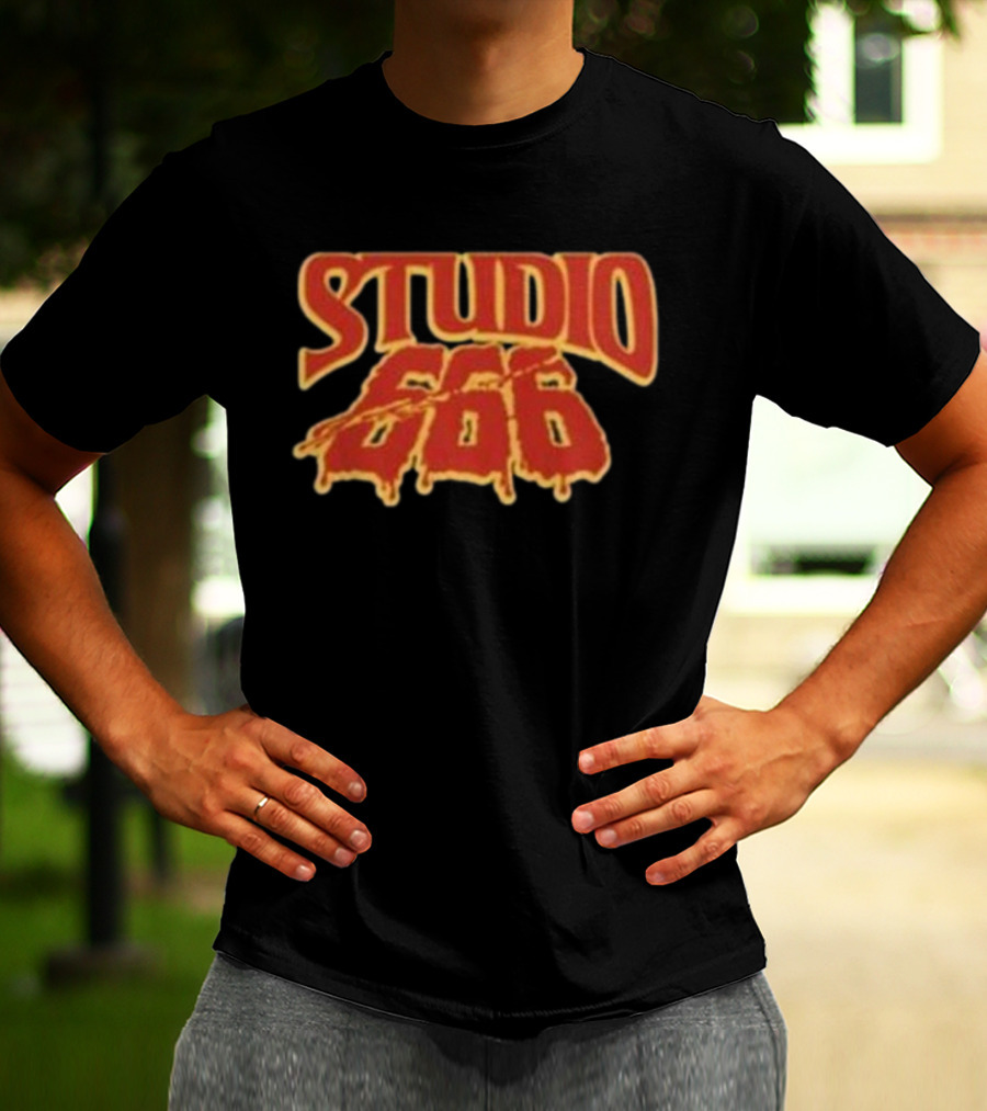 Studio 666 Foo Fighters Iconic Dripping Horror Text T-Shirt