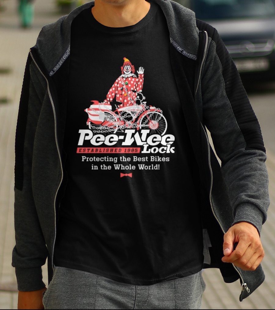 Pee-Wee Lock Established 1985 Protecting The Best Bikes In The Whole World T-Shirt
