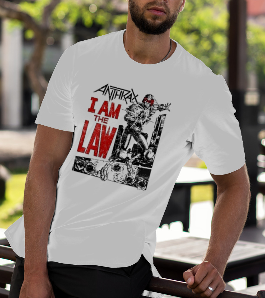 Anthrax I Am The Law Comic Judge Dredd T-Shirt